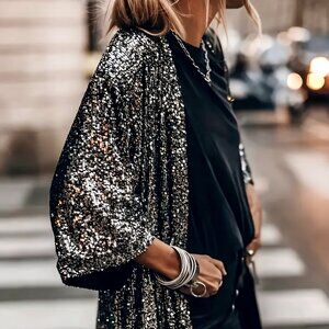 SEXY SEQUIN KIMONO DUSTER